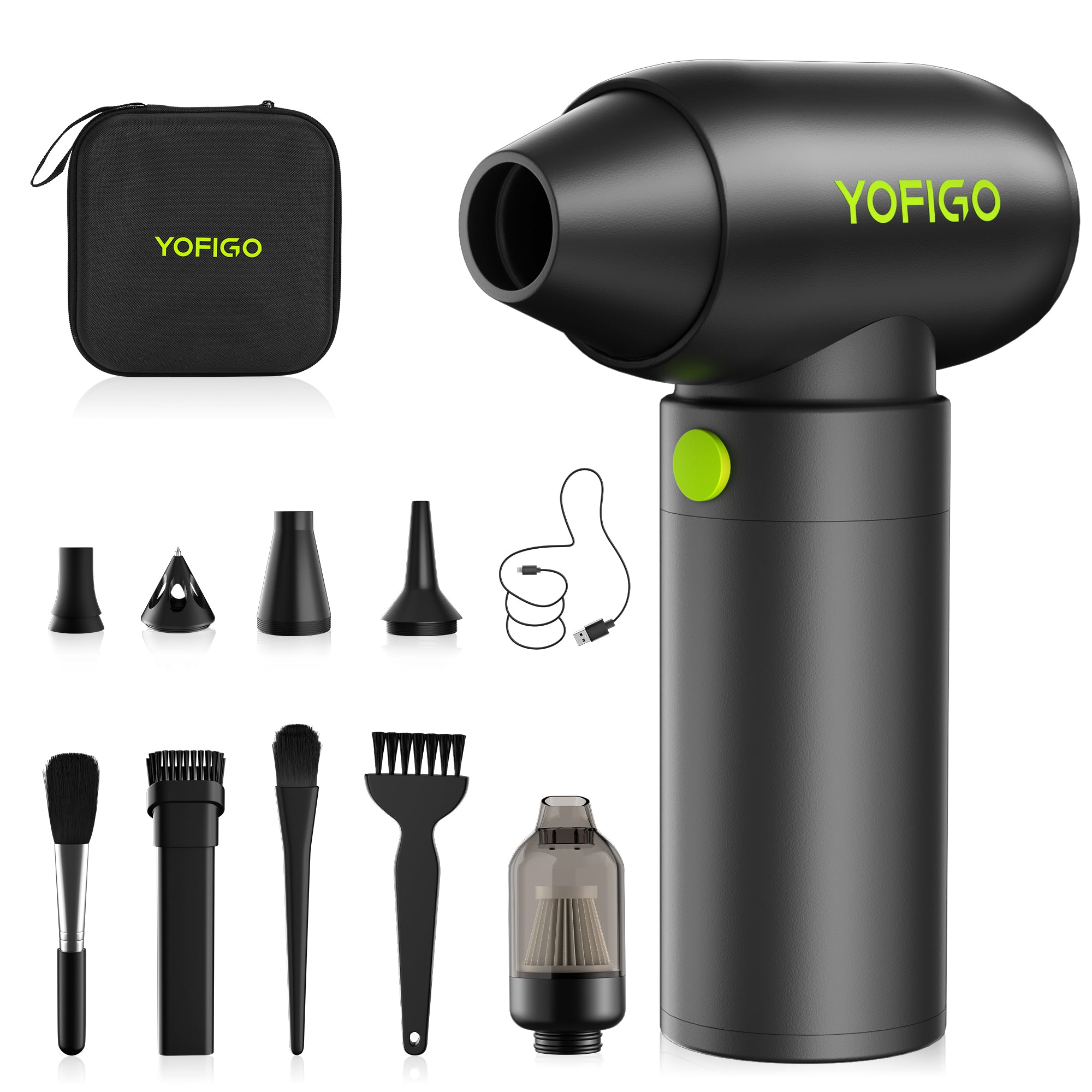 YOFIGO 180W Cordless Electric Blower | 14.8V 4400mAh Rechargeable Dust Cleaner & Air Duster